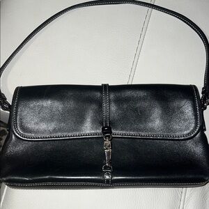 Coach Black Leather Shoulder Bag